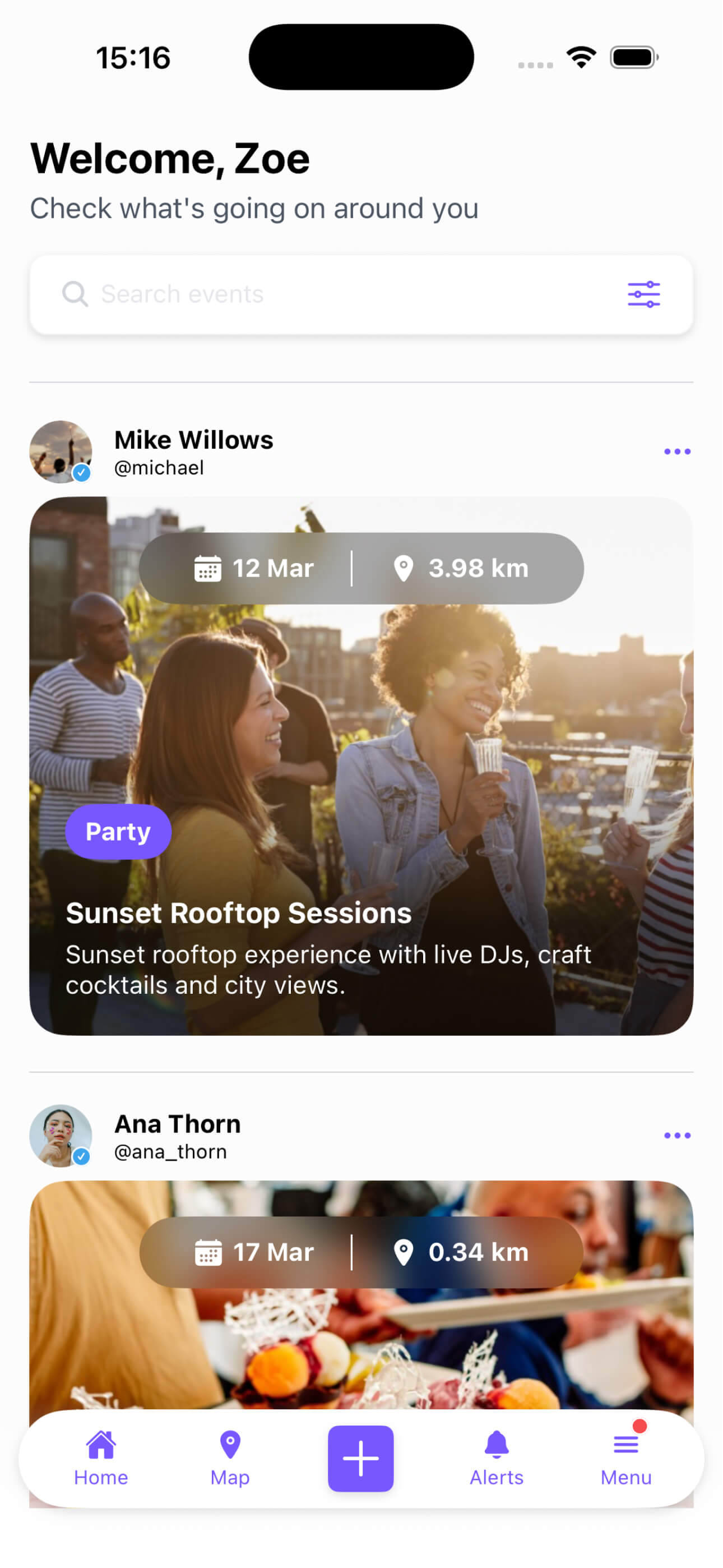 App Screenshots – Find Events
