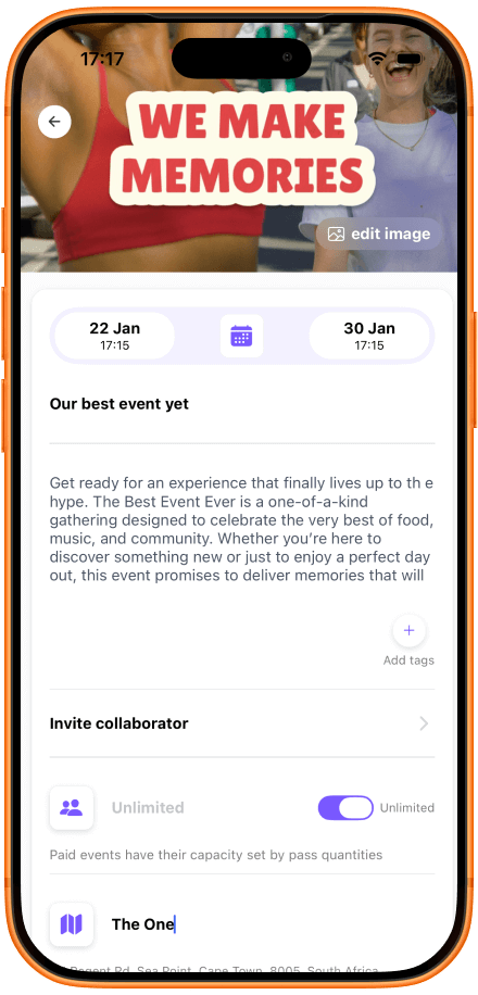 Sociable creation shown on a phone